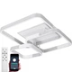 Люстра светодиодная потолочная LUMINARIA AKRILIKA SQUARE 130W 4S WHITE/CLEAR 220V IP20 с пультом ДУ - изображение 1
