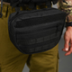 Сумка напашник Treves с креплением Molle черная 30x25x10 см - изображение 5