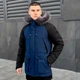 Мужская зимняя Парка Pobedov Seniora Udacha Gray Черная с темно-синим размер S - изображение 1