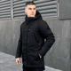 Чоловіча зимова Парка Pobedov Seniora Udacha Gray Чорна розмір 2XL - зображення 3