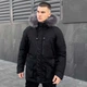 Чоловіча зимова Парка Pobedov Seniora Udacha Gray Чорна розмір 3XL - зображення 2