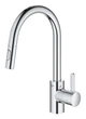Смеситель для кухни с выдвижным изливом Grohe Eurosmart Cosmopolitan (31481001) - изображение 4