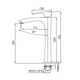 Смеситель для умывальника Koer KB-11007-01 высокий (Цвет хром) (KR3440) - зображення 2