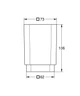 Стакан для зубных щеток Grohe Selection Cube (40783000) - изображение 2