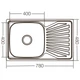 Мийка кухонна Zerix Z7848-08-180D (decor) (ZX1605) - зображення 2