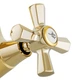 Смеситель для умывальника Mixxus Premium Retro Gold-161 (MI5848) - зображення 3