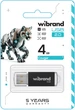 Флеш пам'ять 4GB Wibrand Cougar Black (WI2.0/CU4P1B) - зображення 2