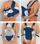Рюкзак-слинг для переноски малышей Baby Carriers, Кенгуру-рюкзак-слінг, Синій - зображення 3