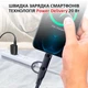 Кабель Type-C to Type-C з перехідниками USB + Lightning / 4 в 1 / QC3.0 PD / 60W / 1м Чорний - зображення 6