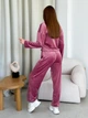 Костюм женский плюшевый кофта и штаны Casual Style Collection L-XL розовый - изображение 6