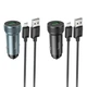Автомобільне зарядне пристрій HOCO Z49A Level single port QC3.0 18W (Micro) Metal Gray (6931474795717) - зображення 2