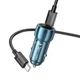 Автомобільний зарядний пристрій HOCO Z48 Tough 40W dual port(2C) car charger set(Type-C to Type-C) Sapphire Blue (6931474795045) - зображення 3