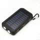 Акумулятор зовнішній Solar Charger Power Bank 20000 mAh з ліхтариком і сонячною панеллю Чорний - зображення 1