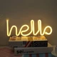 Настенный ночной неоновый светильник-ночник Neon Sign — Hello (041i) - изображение 1