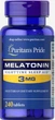 Мелатонин Puritan's Pride Melatonin 3mg 240 tabs - изображение 1