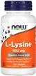 Лизин NOW LYSINE 500mg - 100 tabs - изображение 1
