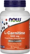 L-карнітин NOW L-Carnitine 1000 mg 50 tabs - зображення 1