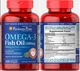 Омега-3 Puritan's Pride Оmega-3 Fish Oil 1200 mg (360 mg Active Omega-3) - 100 Softgels - зображення 2