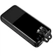Портативний зарядний пристрій Power Bank Lenyes PX251D 1xUSB+1xType-C та вбудованими кабелями 1xType-C+1xLightining 22.5W+Super Quick Charge+PD 20000 mAh Чорне - зображення 1
