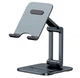 Стандартний пристрій для телефону або планшета Baseus LUSZ000013 Desktop Biaxial Foldable Metal Stand (for Phones) у сірому кольорі, складний та зроблений з металу. - зображення 2
