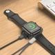 Бездротовий зарядний пристрій Borofone BQ25 для iWatch 1-9+SE/SE2+Ultra/Ultra2 вхід Lightning 1A Сіре - зображення 4
