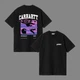 Футболка унисекс с рисунком ангелочка Carhartt размер L черного цвета - изображение 2