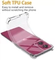 Чехол WXD на Motorola Edge 50 Fusion / чехол для смартфона с усиленными углами / (прозрачный) - изображение 5