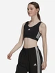 Спортивный топ женский Adidas W 3S CRO GS1343 S Черный (4064055451565) - изображение 1