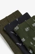 Набор коротких хлопковых боксеров H&M 5 шт M Khaki green/black разноцветный 2016 - изображение 3