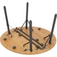 Стіл Bo-Camp Poundbury Round 90x90 см Brown 1404656 DAS302111 - зображення 3