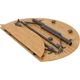 Стіл Bo-Camp Poundbury Round 90x90 см Brown 1404656 DAS302111 - зображення 6