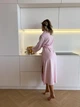 Жіночий довгий велюровий халат In Love з паском та кишенями COSY 50 Рожевий (cosy2204666s3) - изображение 3