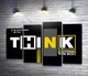 Модульная картина Мотиваційний плакат: Think 100x67 см Модуль №3 (005290) - зображення 1