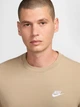 Футболка хлопковая длинная мужская Nike M Nsw Club Tee AR4997-248 S Бежевая (197597645216) - изображение 4