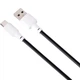 Кабель Gelius Full Silicon Type-C-USB 1.2м (2.4A) 18W для зарядки и передачи данных Black/White (GP-UCN001C) - изображение 3