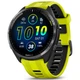 Спортивные часы Garmin Forerunner 965 Carbon Gray DLC Titanium Bezel with Black Case and Amp Yellow/Black Silicone Band - изображение 1