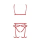 Комплект білизни у вигляді портупеї Passion Exclusive MAGALI SET OpenBra Червоний S/M - зображення 3