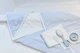 Полотенце с капюшоном Childhome 80x80 flower blue (CCBCMBF) - изображение 8
