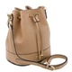 Женская кожаная сумка – ведро Tuscany TL142146 (bucket bag) Песочный - изображение 3