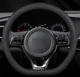 Чохол на руль DLCar для автомобіля D-подібна форма Чорний - зображення 1