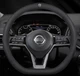Чохол на руль DLCar для автомобіля Nissan D-подібна форма Чорний - зображення 1