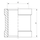 Муфта Koer KF.C06.WN - 1/2'' (Без никеля) (KR3025) - изображение 4