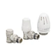 Комплект для подключения радиатора Koer SET-14 - 1/2"x3/4" (угловой) с термоголовкой НН (KR3178) - зображення 1