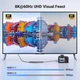 Кабель UGREEN HD163 8K Mini HDMI to HDMI Cable Aluminum Braided 8K@60Hz 4K@120Hz HDMI 2.1 1 м Black/Gray (15514) - изображение 2