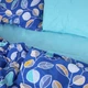 Простынь MirSon Бязь 17-0238-1 Nivesl Синяя Евро 200x220 см 100% Хлопок (2200008615666) - изображение 3