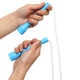 Скакалка с PVC тросом SP-Sport 8634 длина 2,8м White-Blue - изображение 5