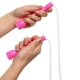 Скакалка с PVC тросом SP-Sport 8634 длина 2,8м White-Pink - изображение 2