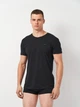 Набор футболок нательных мужских больших размеров хлопковых GANT C-Neck T-Shirt 2-Pack 900002008-5 2XL 2 шт Черный (7325707122262) - изображение 2