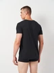 Набор футболок нательных мужских больших размеров хлопковых GANT C-Neck T-Shirt 2-Pack 900002008-5 2XL 2 шт Черный (7325707122262) - изображение 3