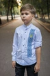 Рубашка Varetti вышитая для мальчика 6-11 лет , 116, Белый - изображение 1